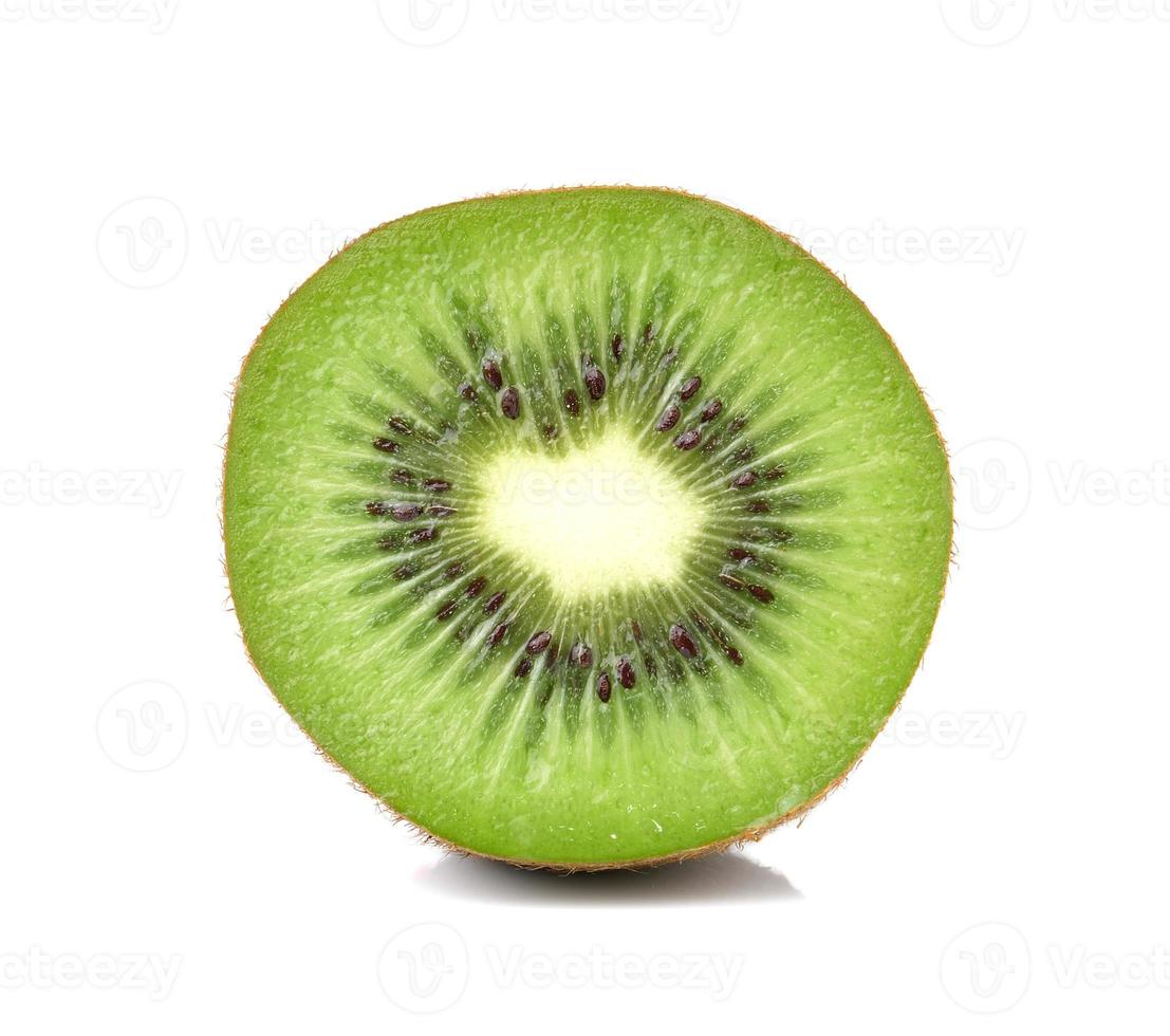 Kiwi fruits slice on white background photo