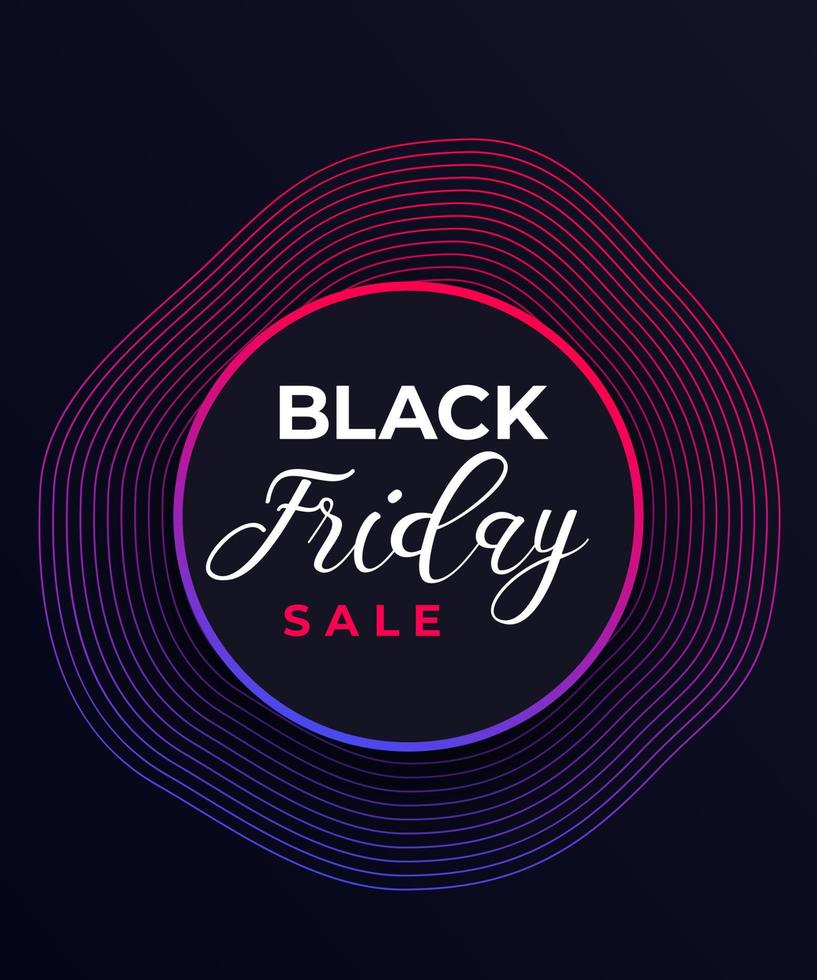 black friday sale poster, vector