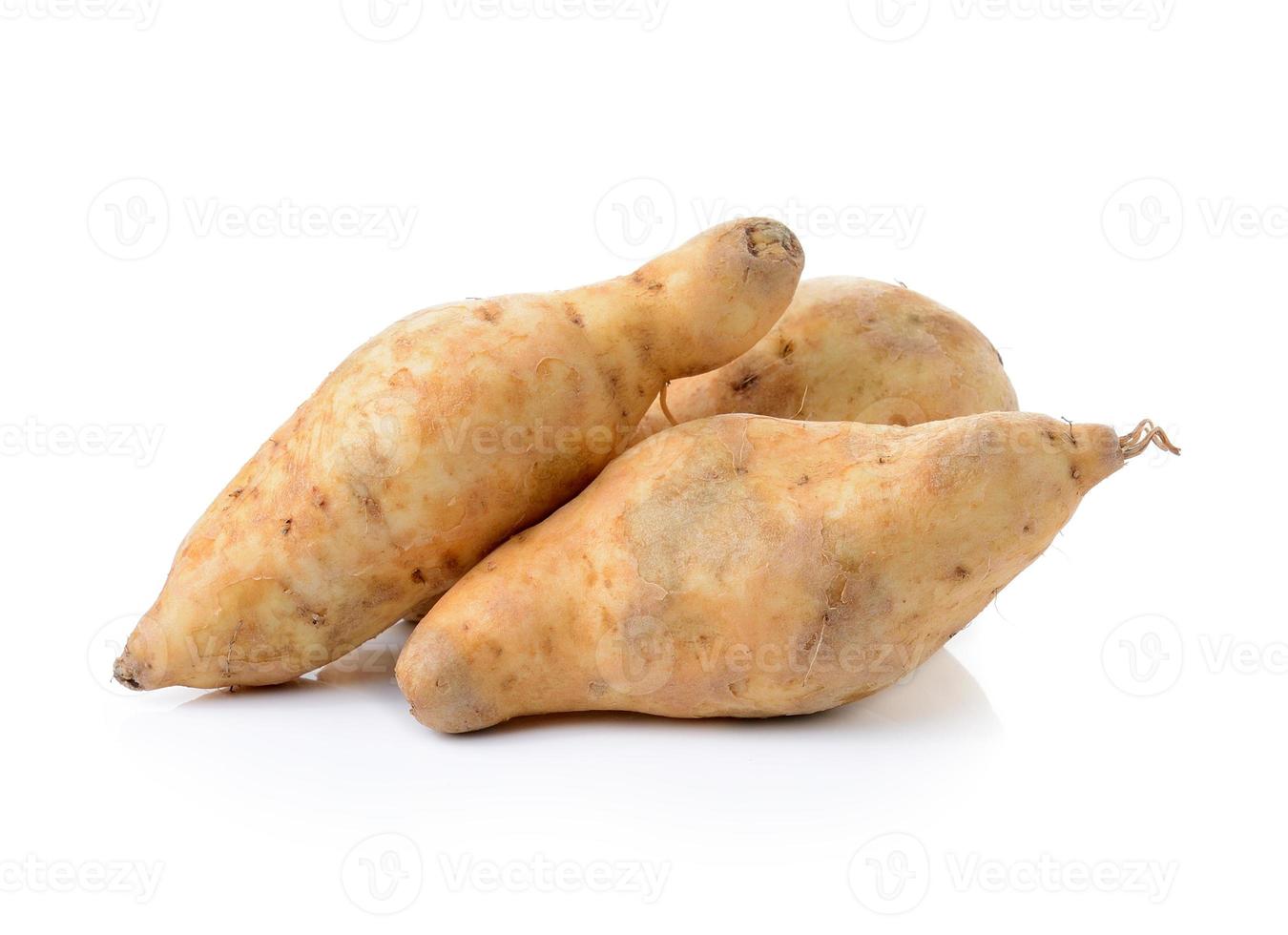 sweet potato on the white background photo
