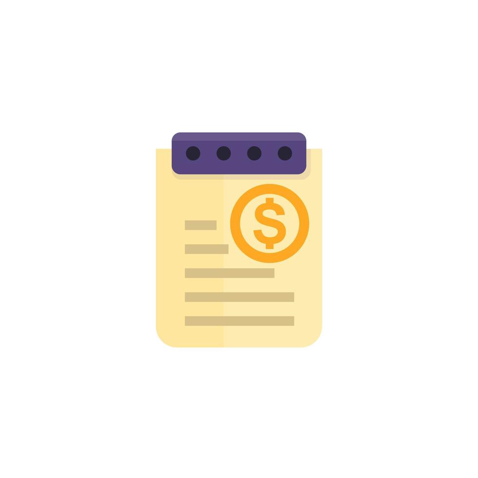 expense report icon vector