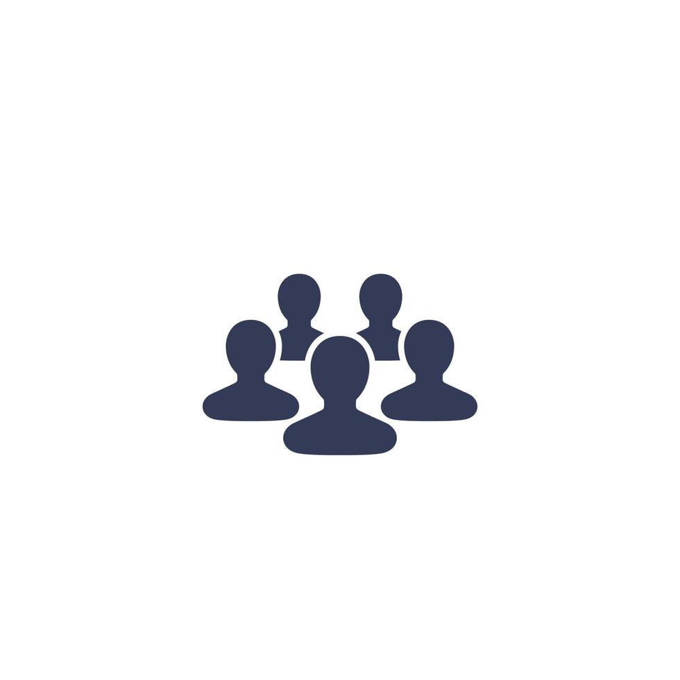 group icon on white vector