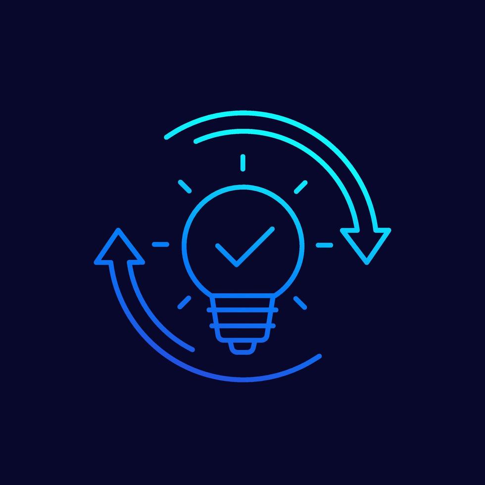 idea generator line vector icon