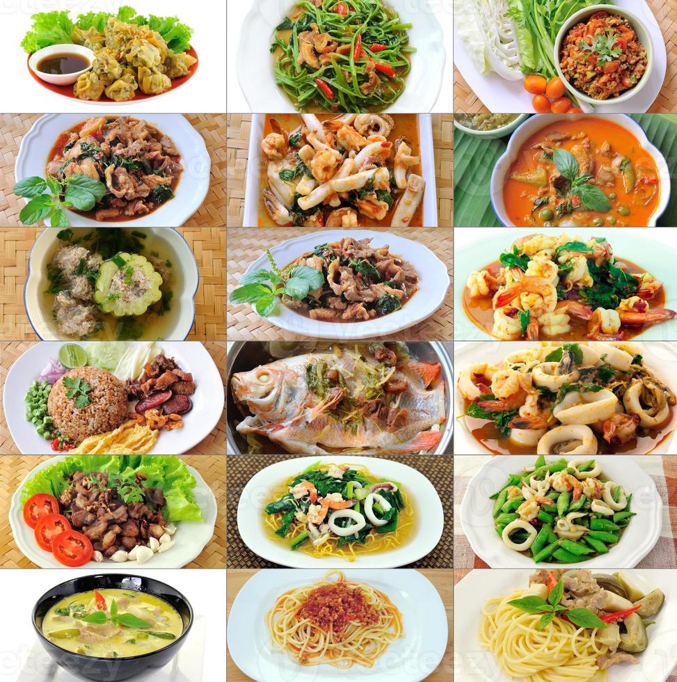 set of thai food photo