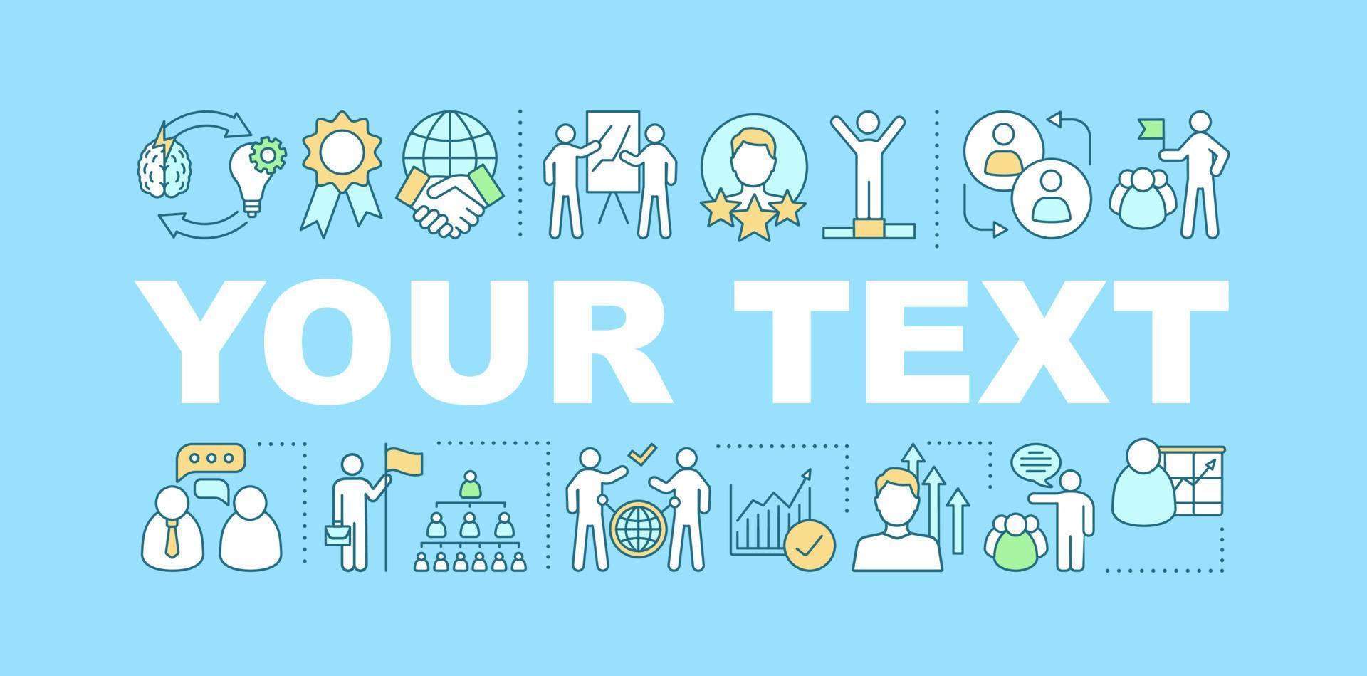 Career development word concepts banner. Leadership. Personal growth and success. Your text here. Skill improvement. Management. Isolated lettering typography. Vector outline illustration