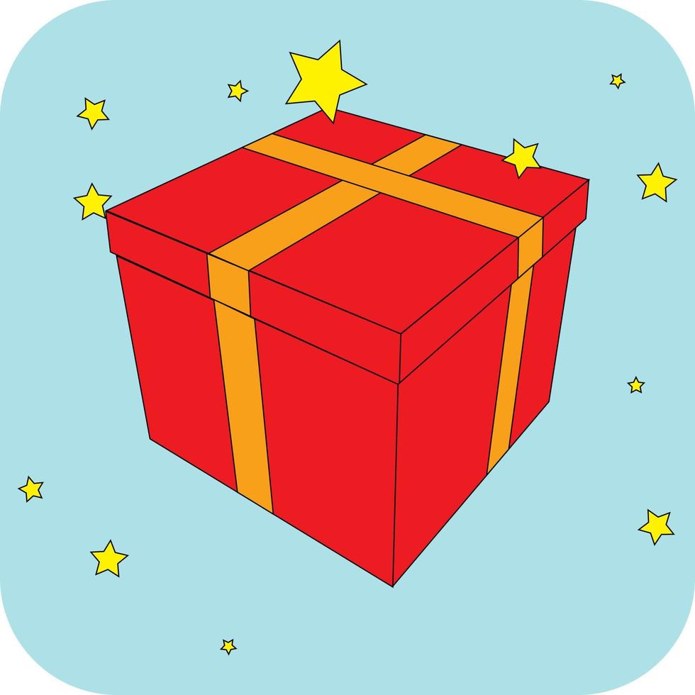 caja de regalo de santa claus vector