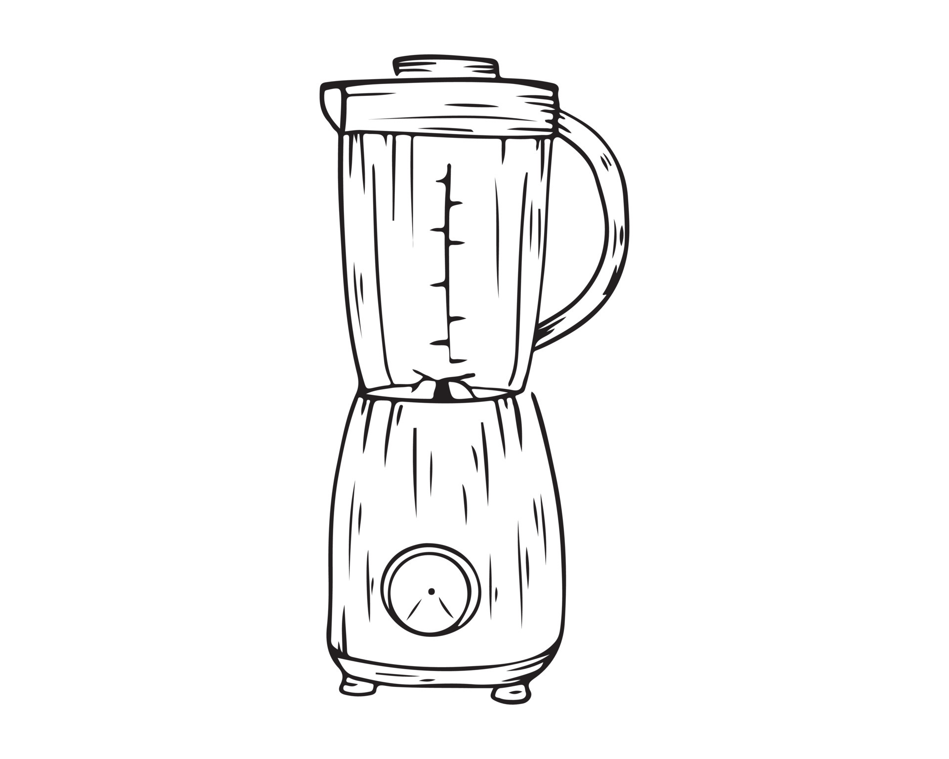 blender black outline vector. Blender for logo. Vector illustration