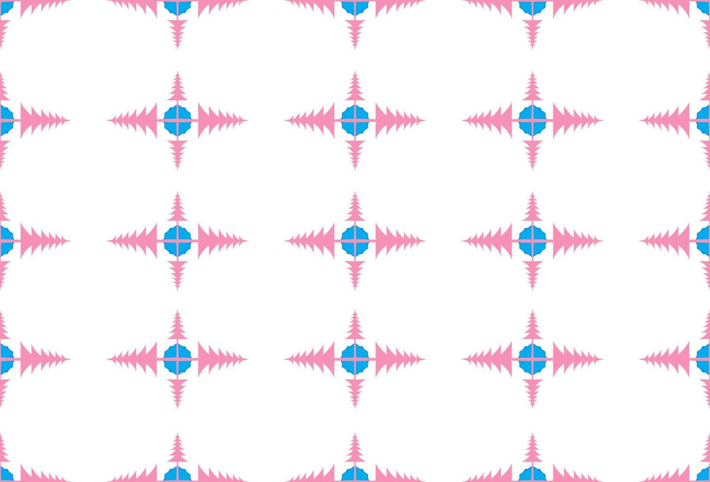 Christmas tree is seamless pattern, ethnic or geometric repeating on white background. design to be printed on the cloth or fabric. vector