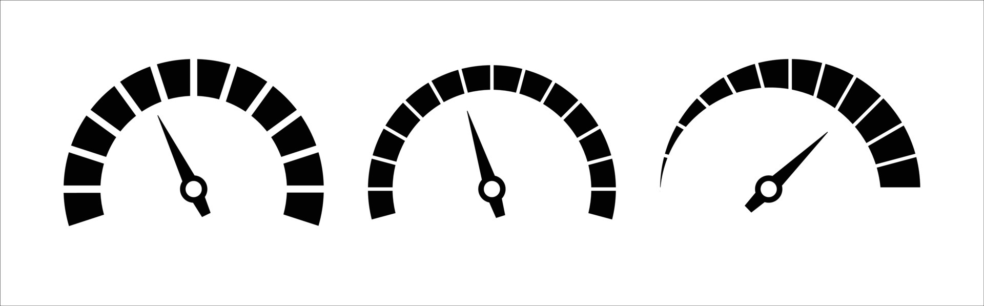 meter icon set black icon set 4186169 Vector Art at Vecteezy