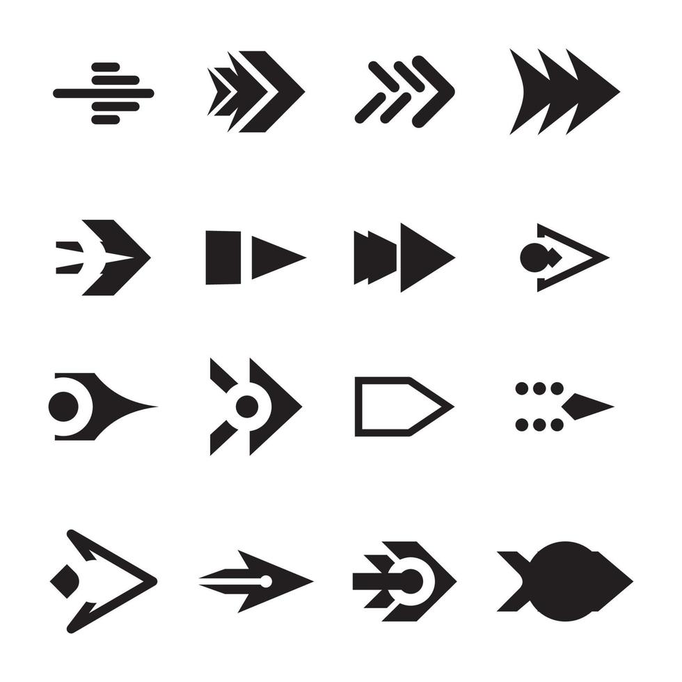 Black vector arrows icons, arrow icon set, arrow symbol black icon set.