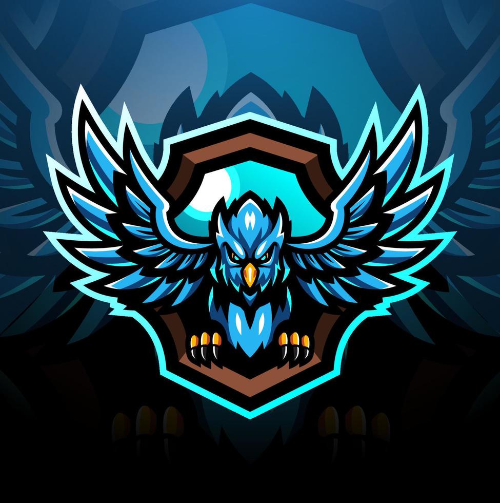 Cardinal esport mascot a logo design vector
