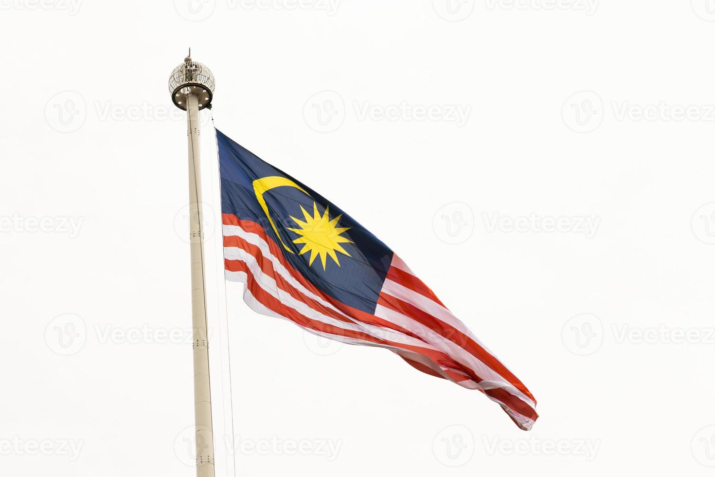 Huge country flag of Malaysia. Photographed in Kuala Lumpur. photo