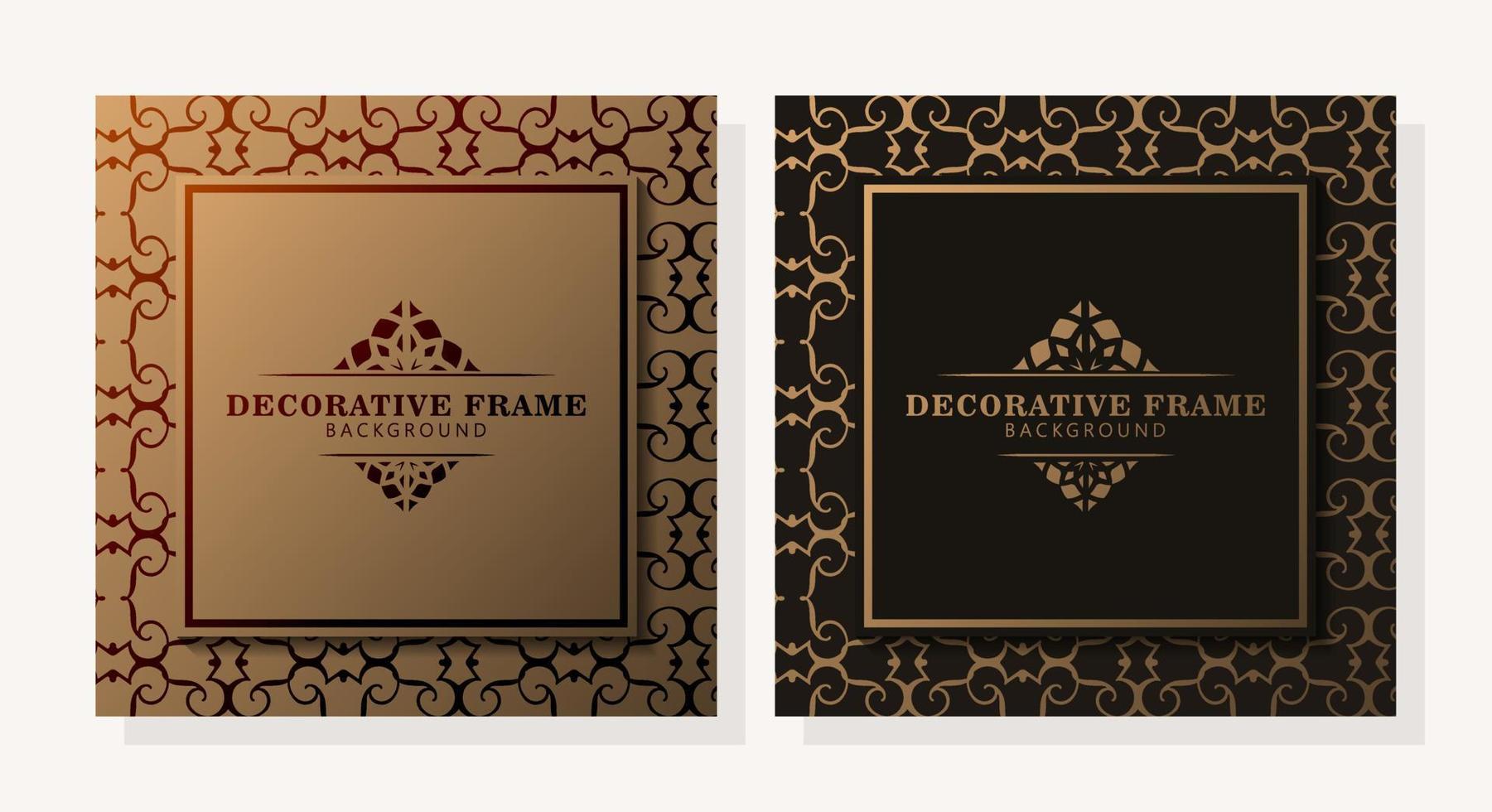 Elegant decorative frame design background vector