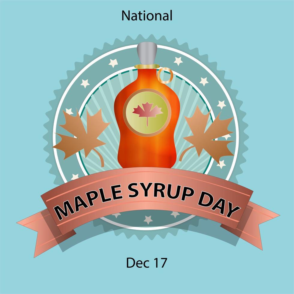 National Maple Syrup Day Sign 4188632 Vector Art at Vecteezy