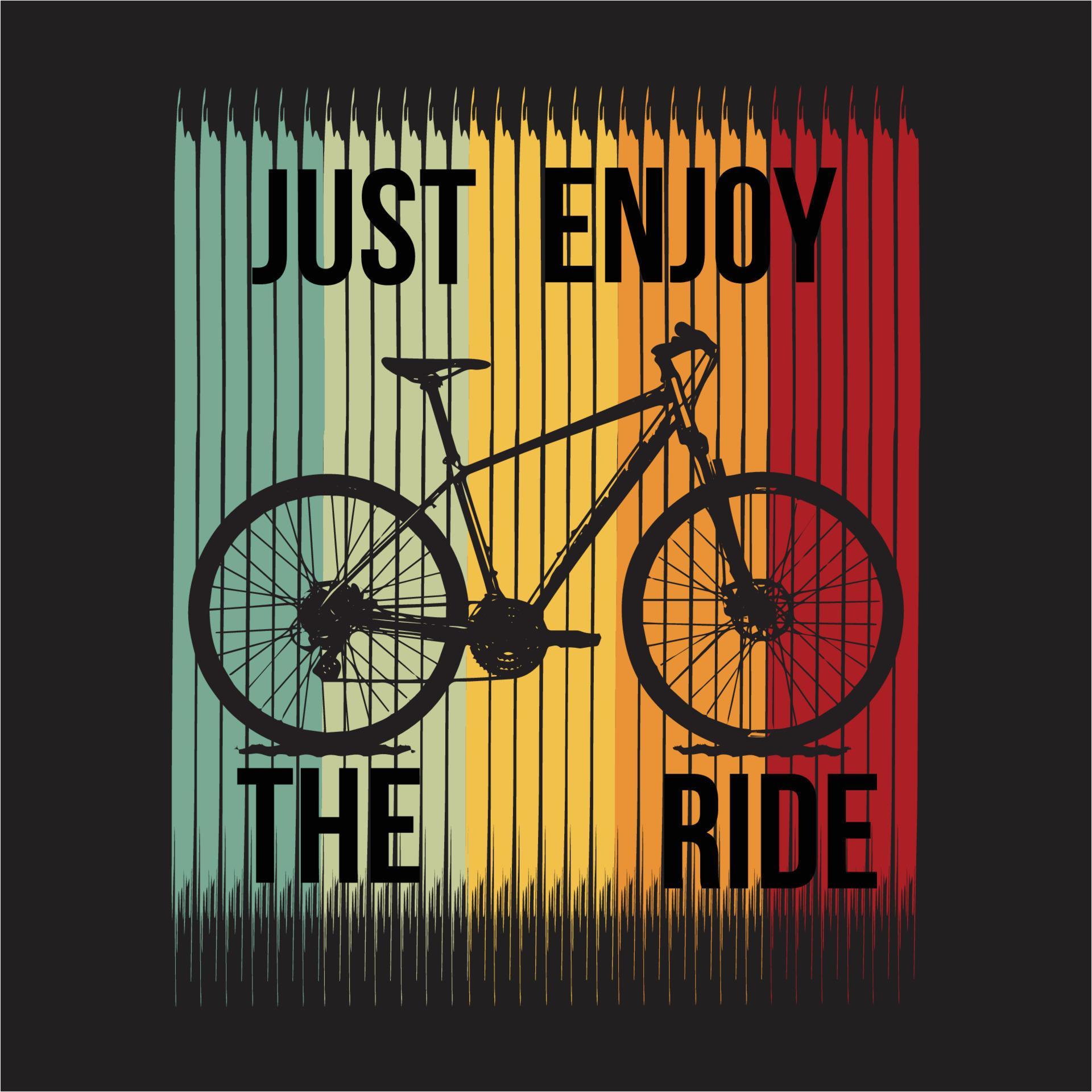 Just enjoy the ride TShirt Design 4190412 Vector Art at Vecteezy