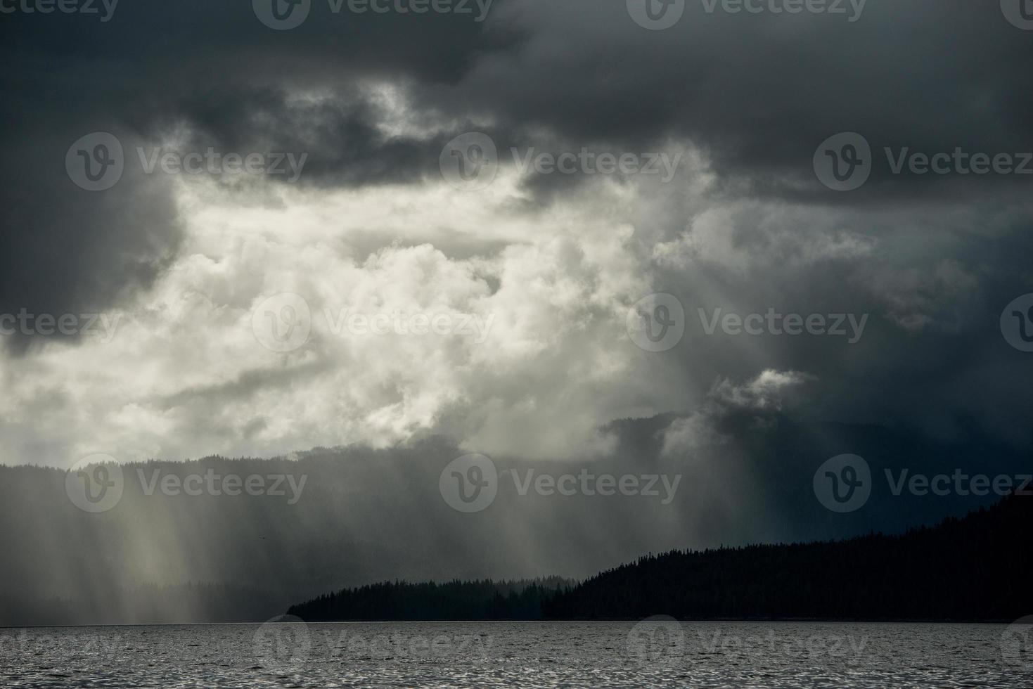 God Rays, Chatham Strait, Alaska photo