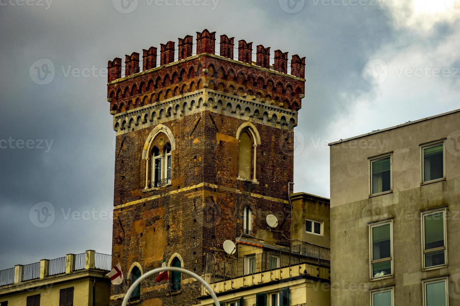 Morchi tower Torre dei Morch in Genoa Italy photo