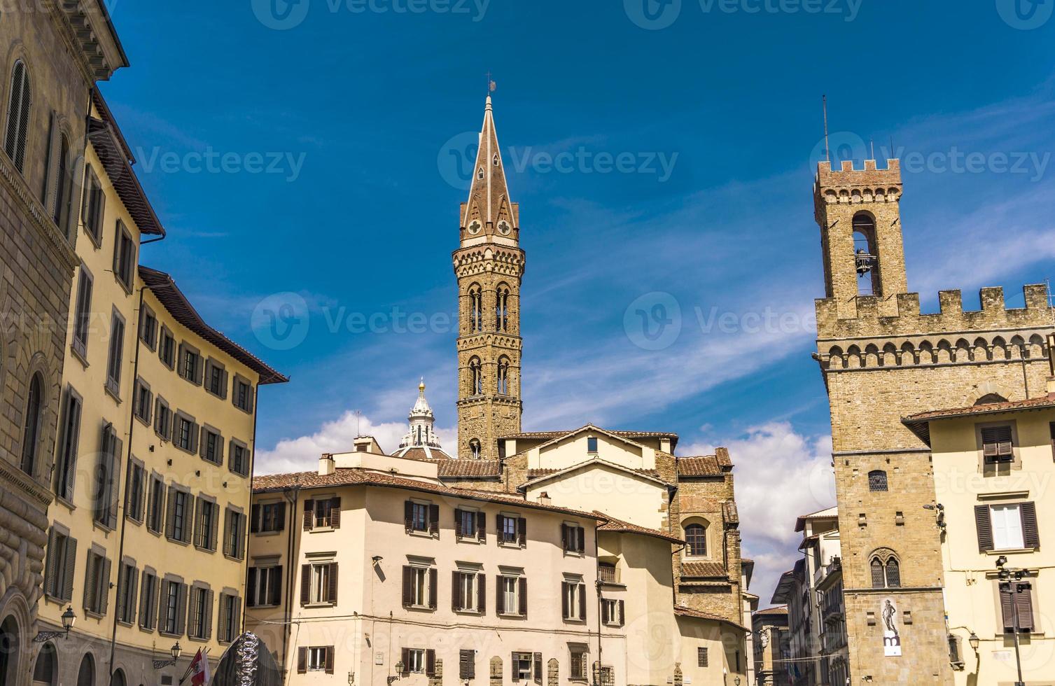 Tower of Badia Fiorentina in Florence, Italy photo