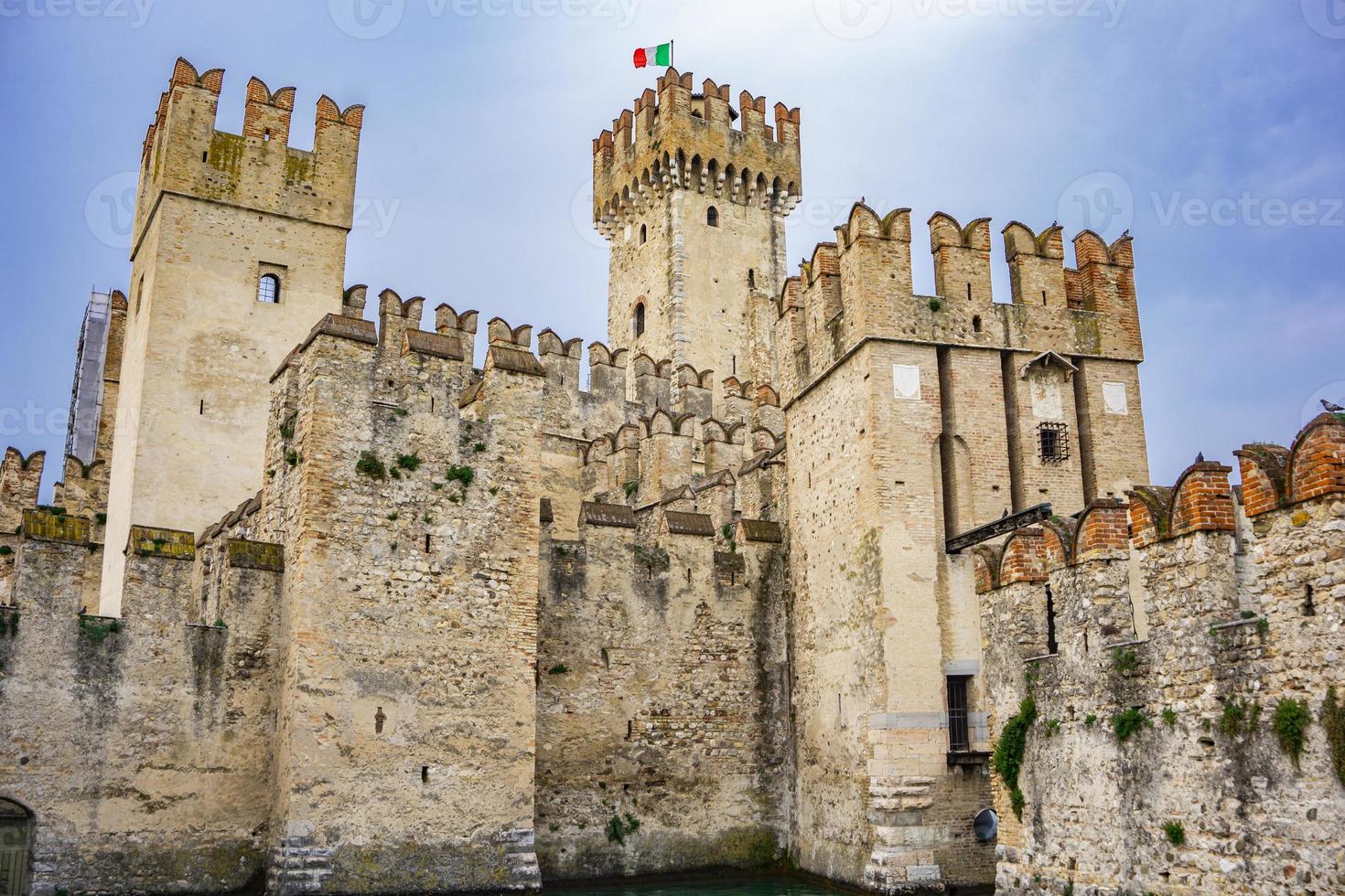 Castello Scaligero Di Sirmione Sirmione Castle, from 14th  Century at Lake Garda, Sirmione, Italy photo