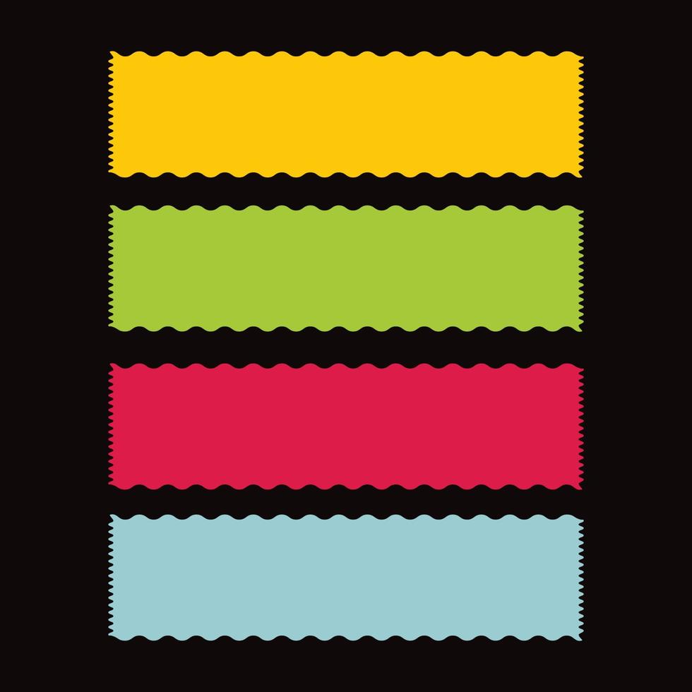 colorful Stroke Shape For Text Design Print vector