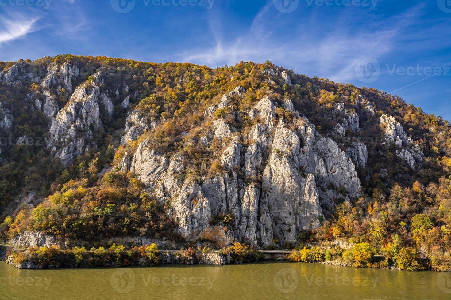Danube gorge at Djerdap in Serbia photo