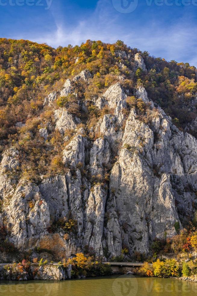 Danube gorge at Djerdap in Serbia photo