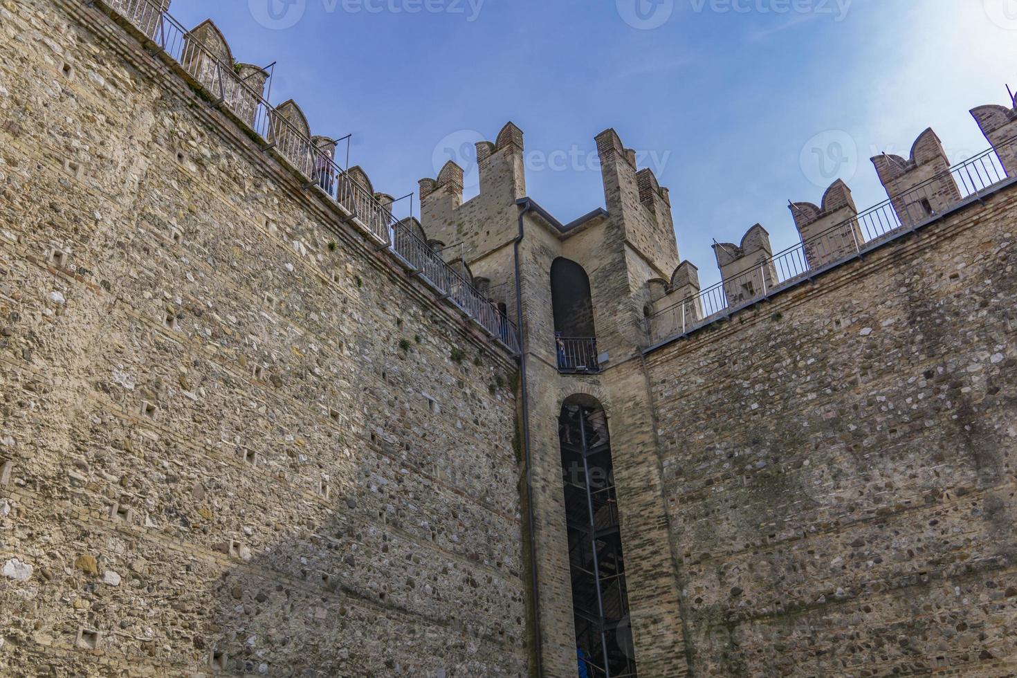 Castello Scaligero Di Sirmione Sirmione Castle, from 14th  Century at Lake Garda, Sirmione, Italy photo