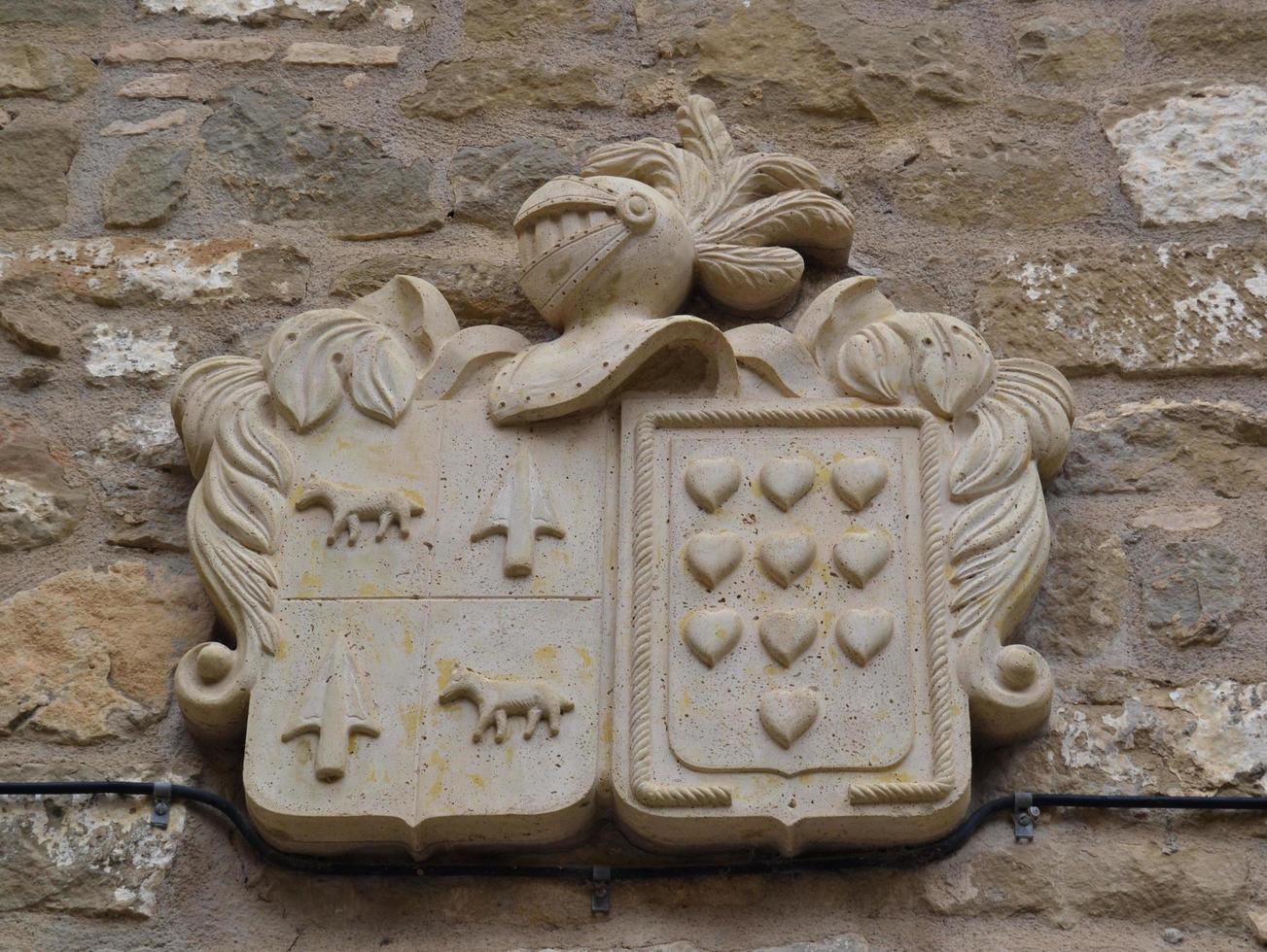 Coat of arms on a wall photo