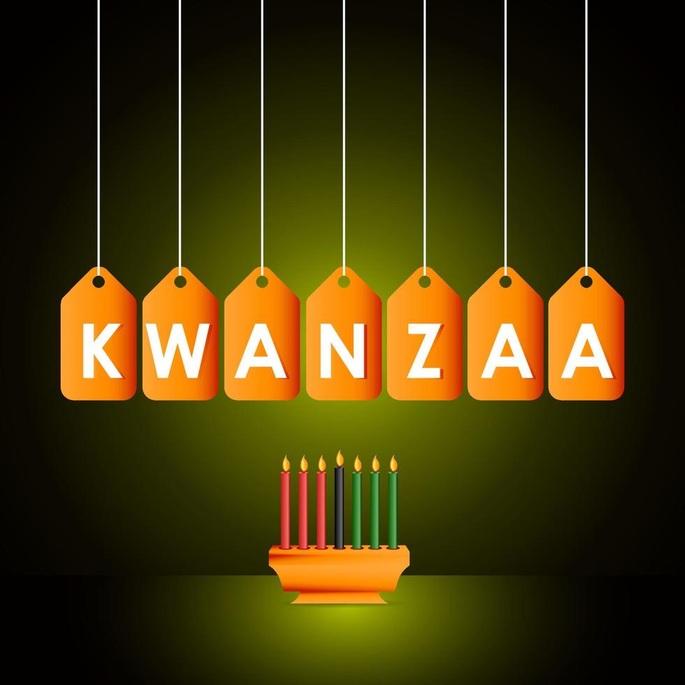 kwanzaa celebrar el diseño vector