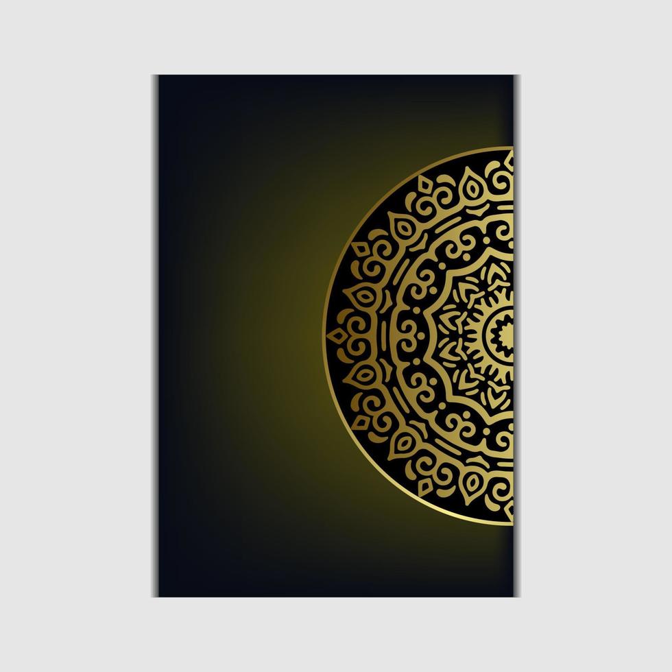 mandala de lujo abstracto arabesco dorado estilo este vector