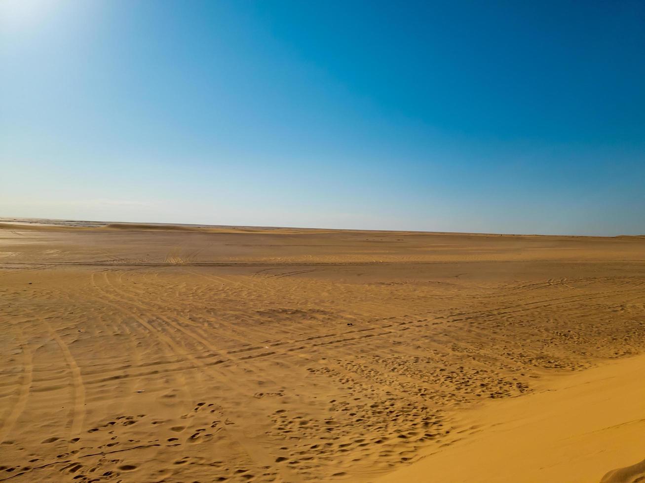 dunas de arena en el desierto foto