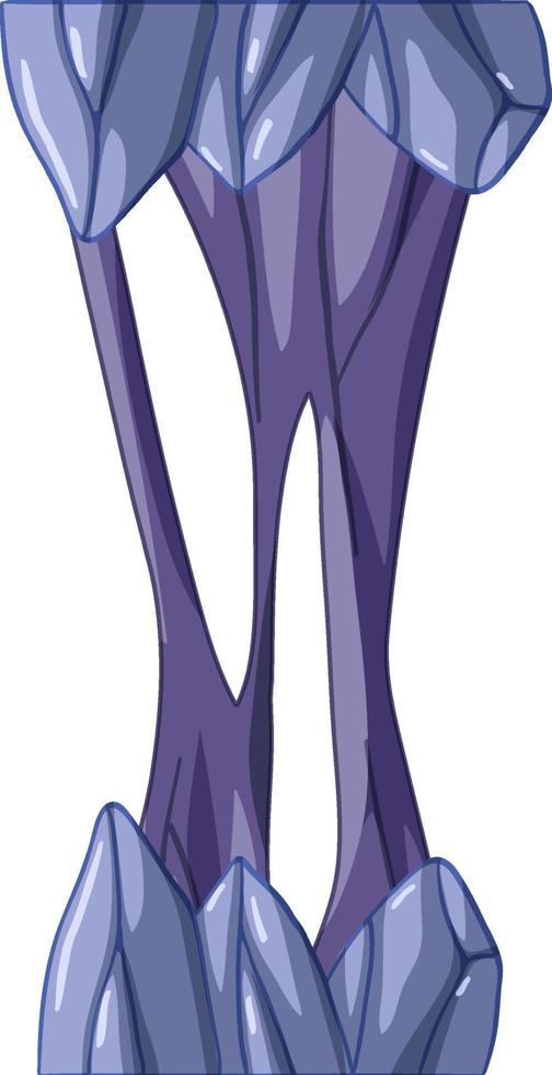 Stalactite stalagmite in cartoon style vector