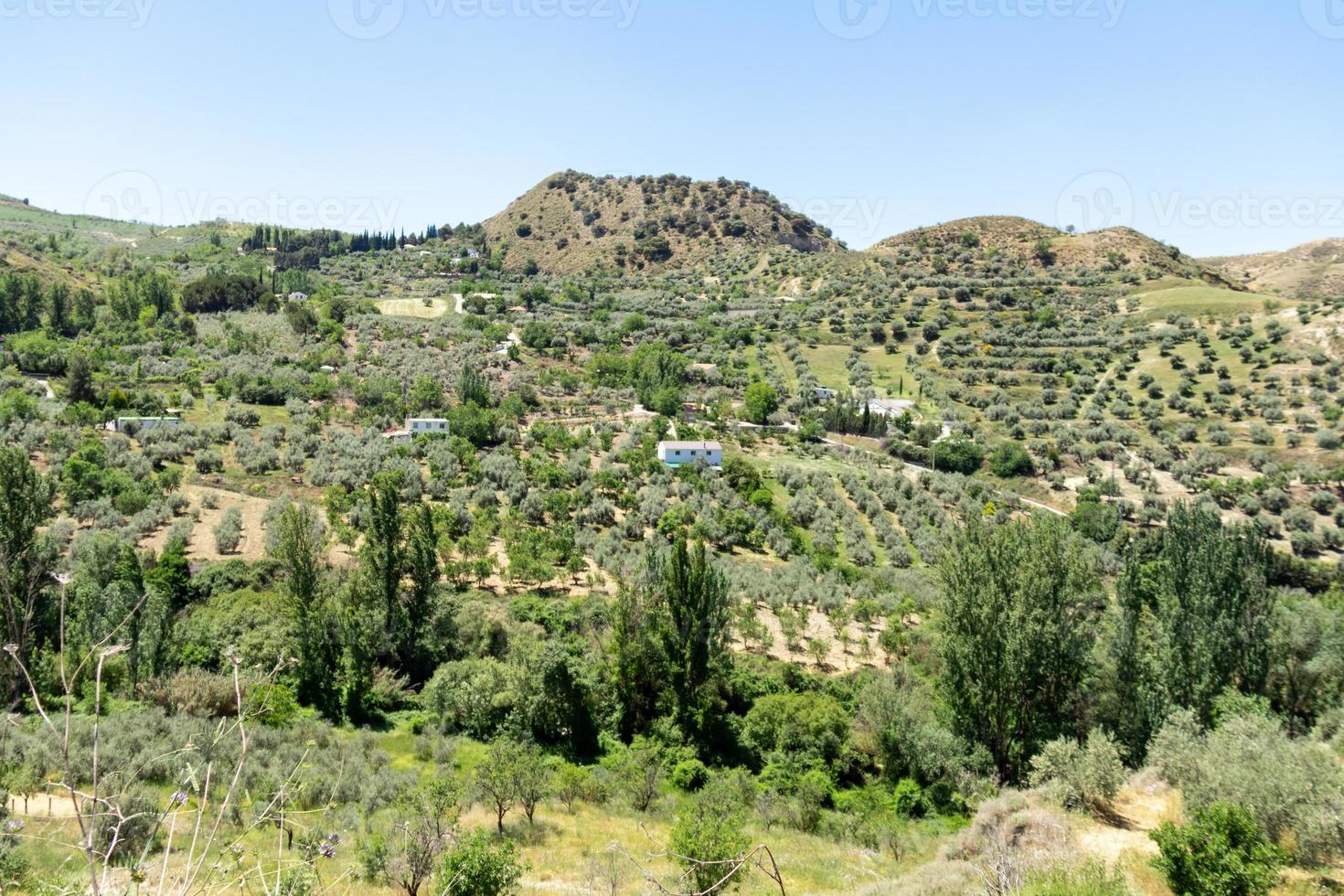 Landscapes on the route of the Cahorros, Monachil, Granada, Spain photo