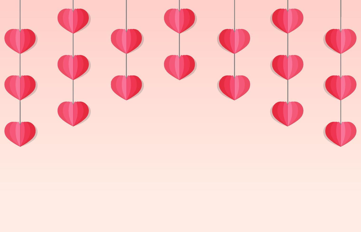 fondo de corazón rojo para la decoración vector