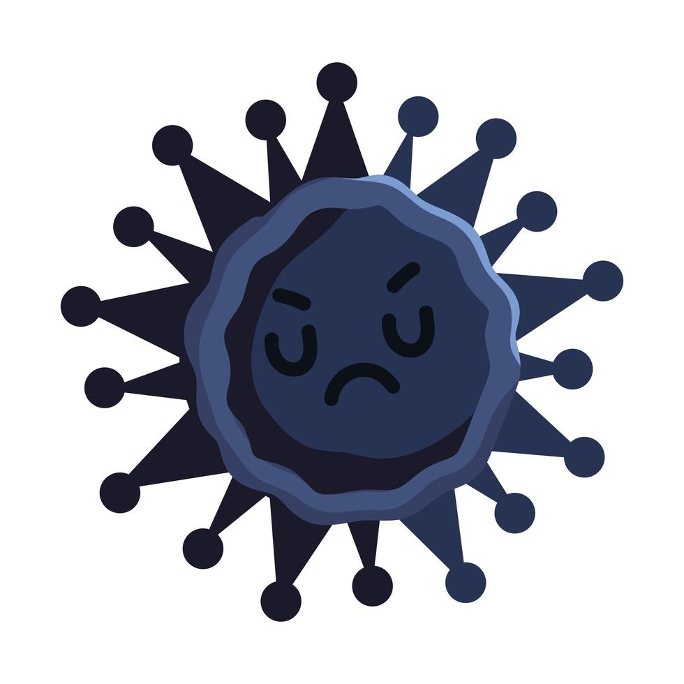 covid 19 coronavirus pandemic virus cartoon danger icon vector
