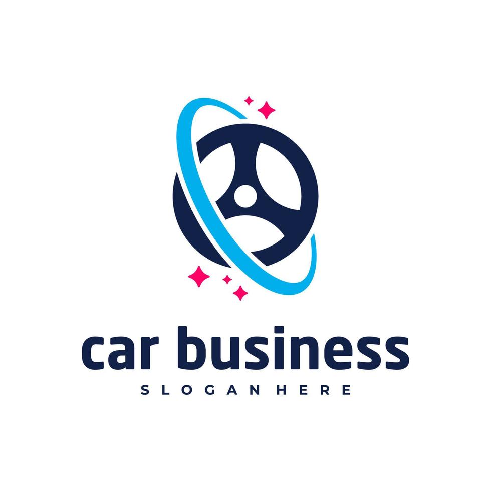 Car planet logo vector template, Creative Car logo design concepts