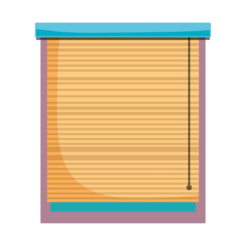 window blind isolated icon white background vector