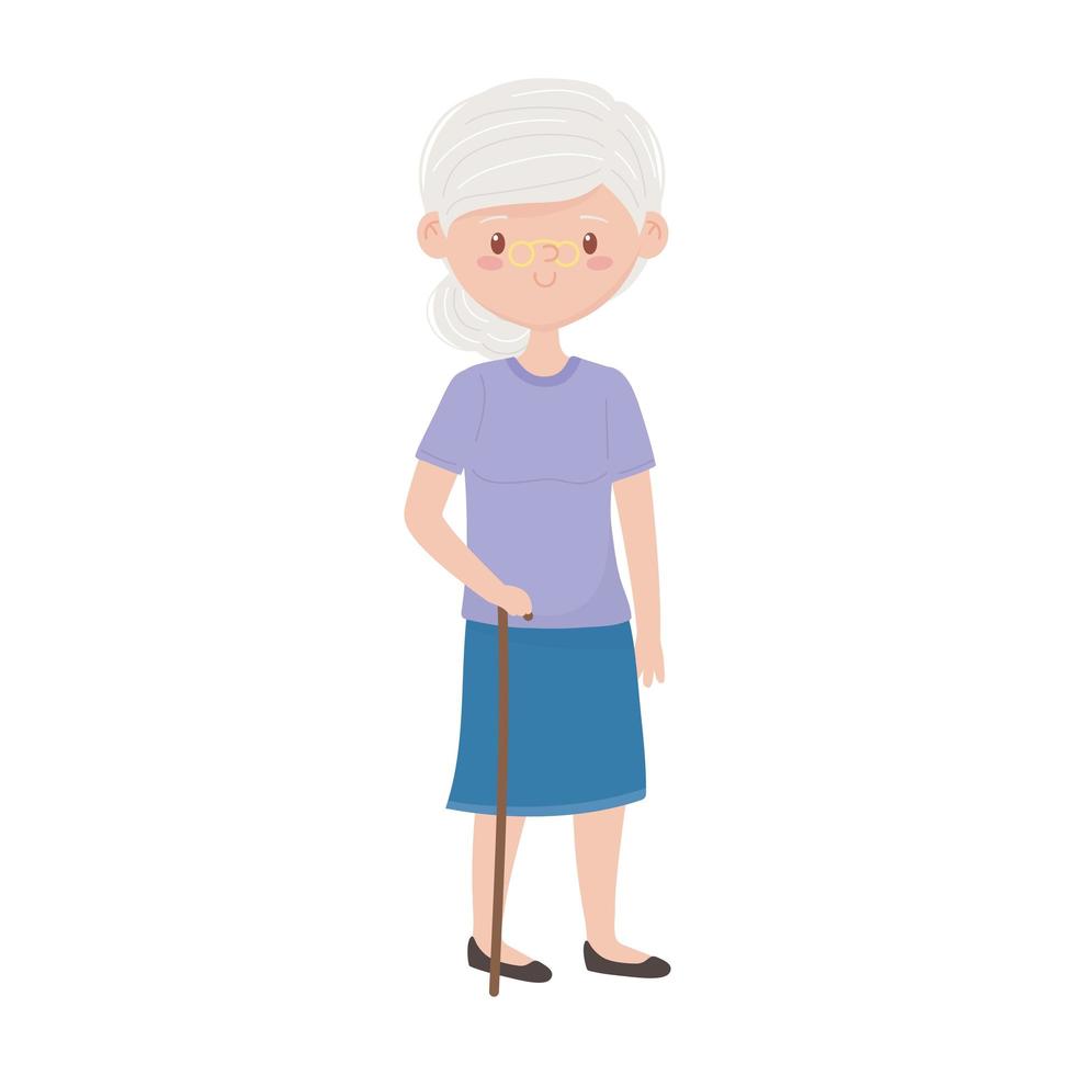 Isolated grandmother avatar vector design