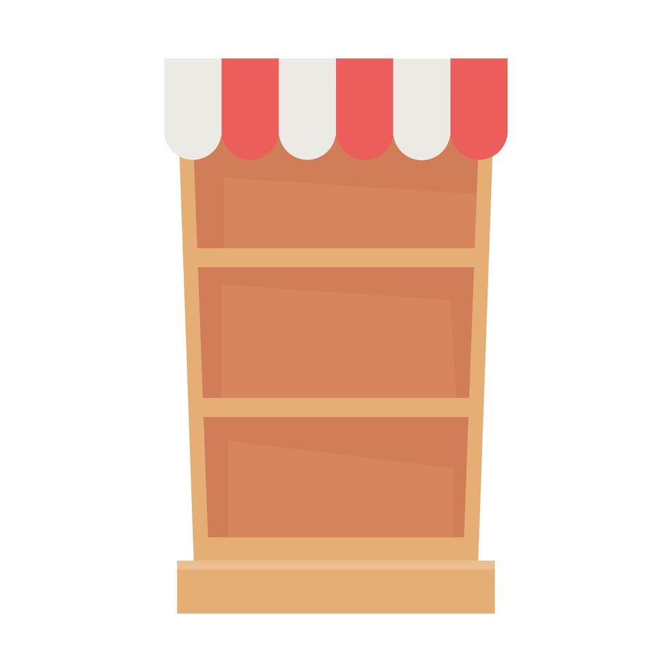 Isolated shopping shelf vector design