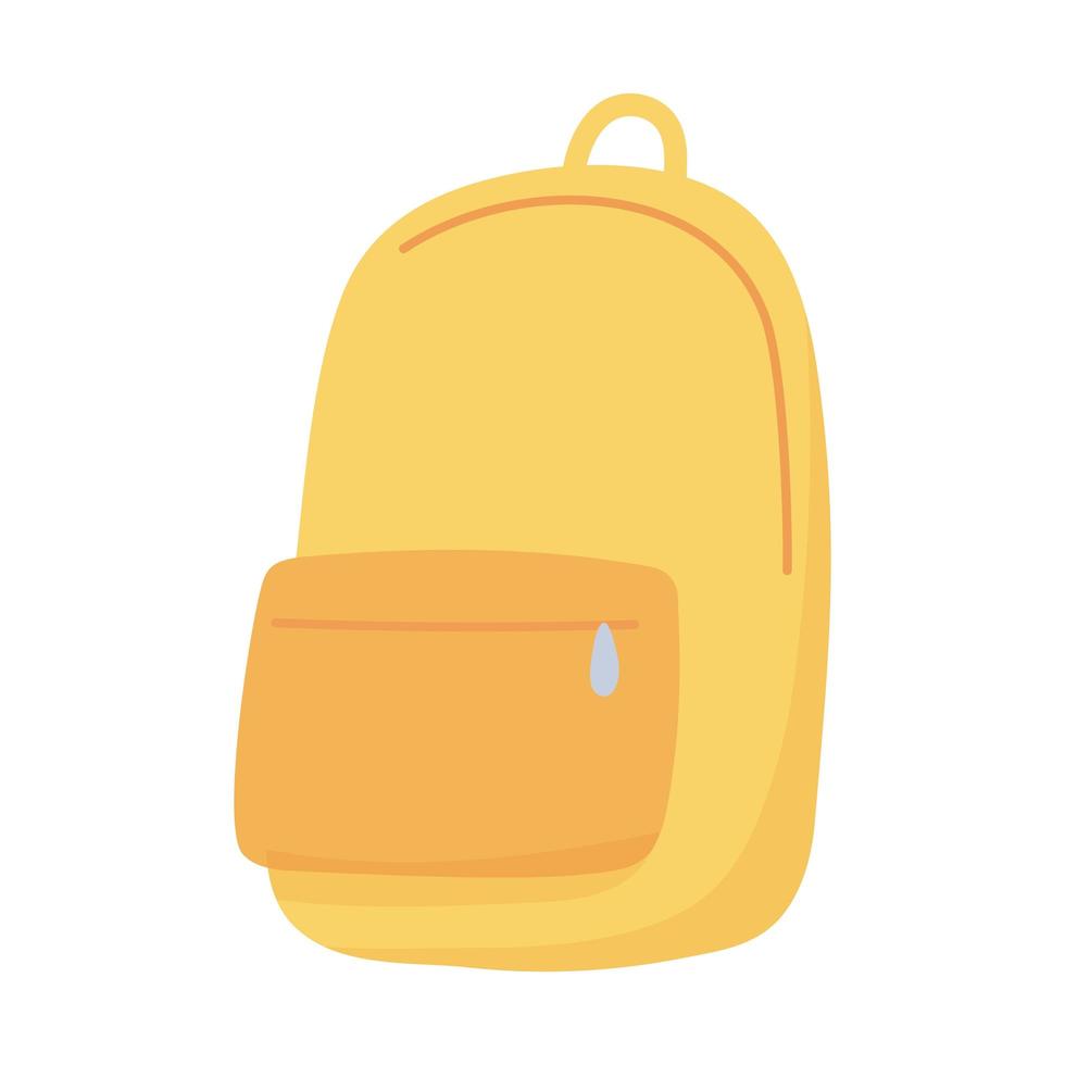 Isolated school bag vector design