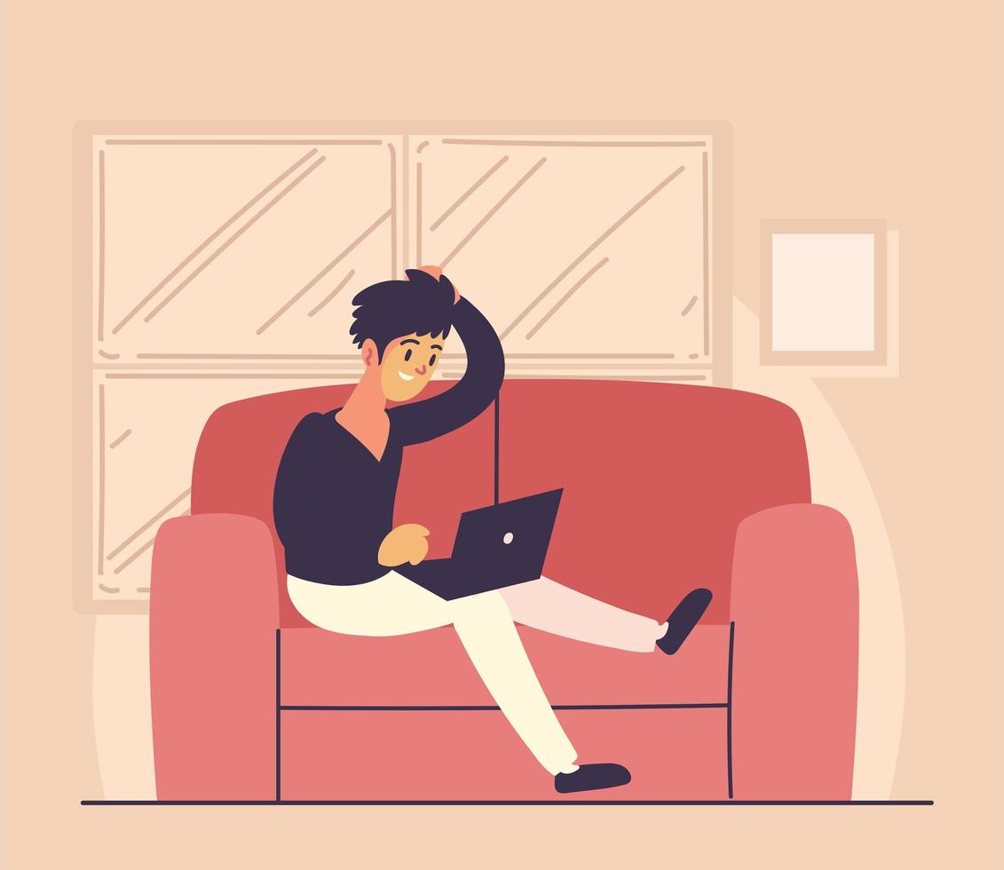 freelance work at home vector