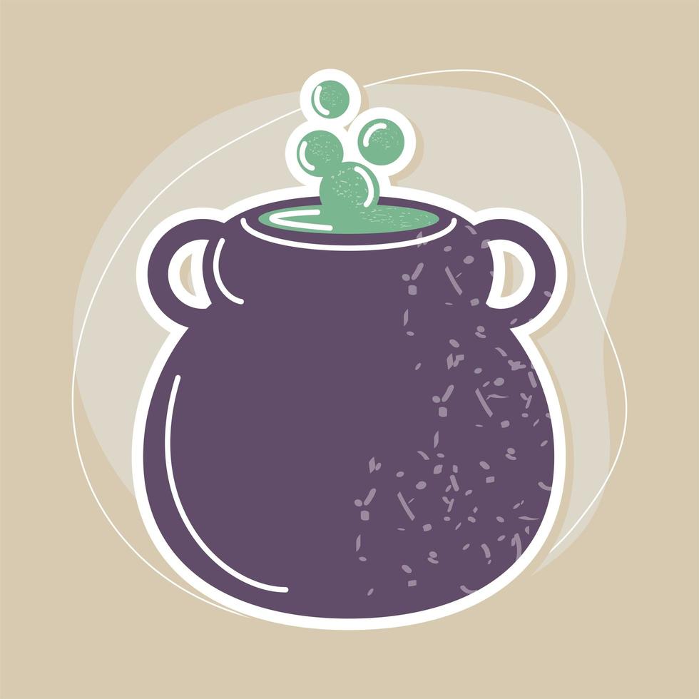 cauldron spell potion vector