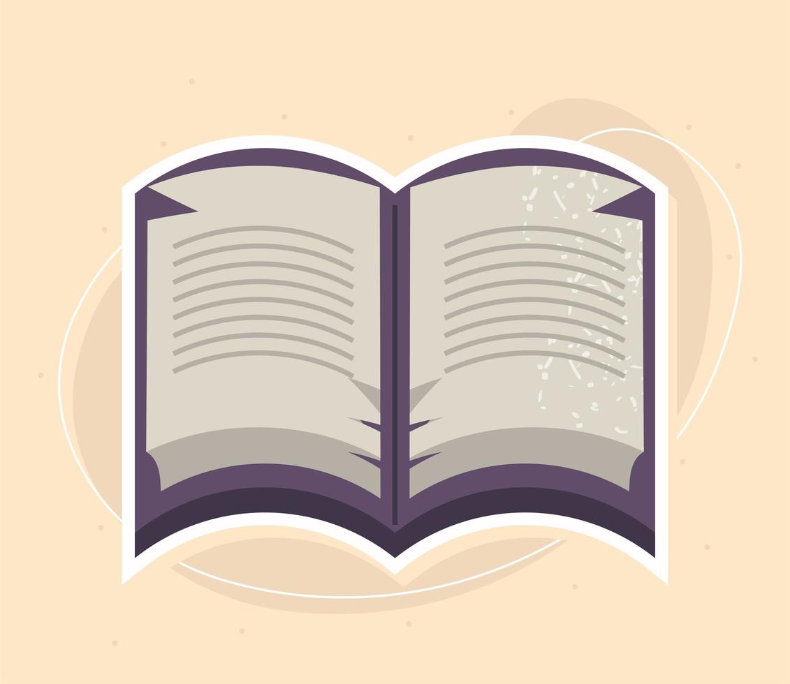 antique book cartoon vector