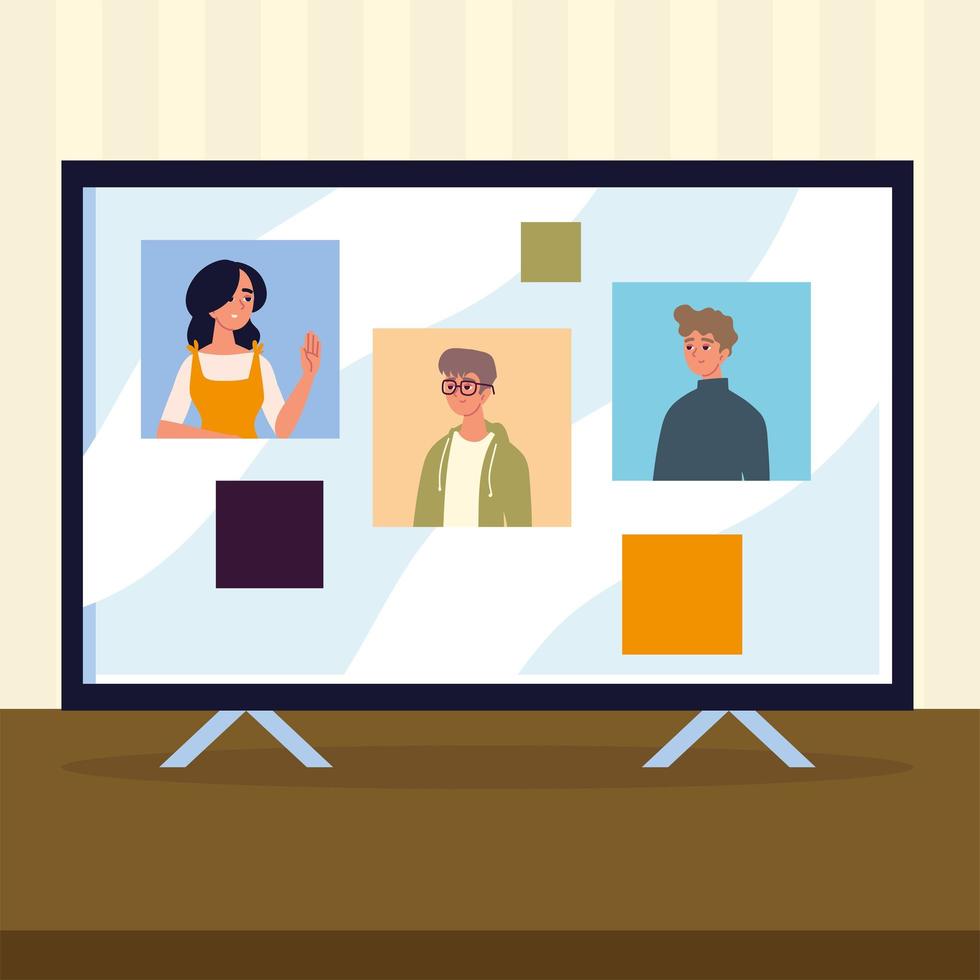 workers speak on web vector