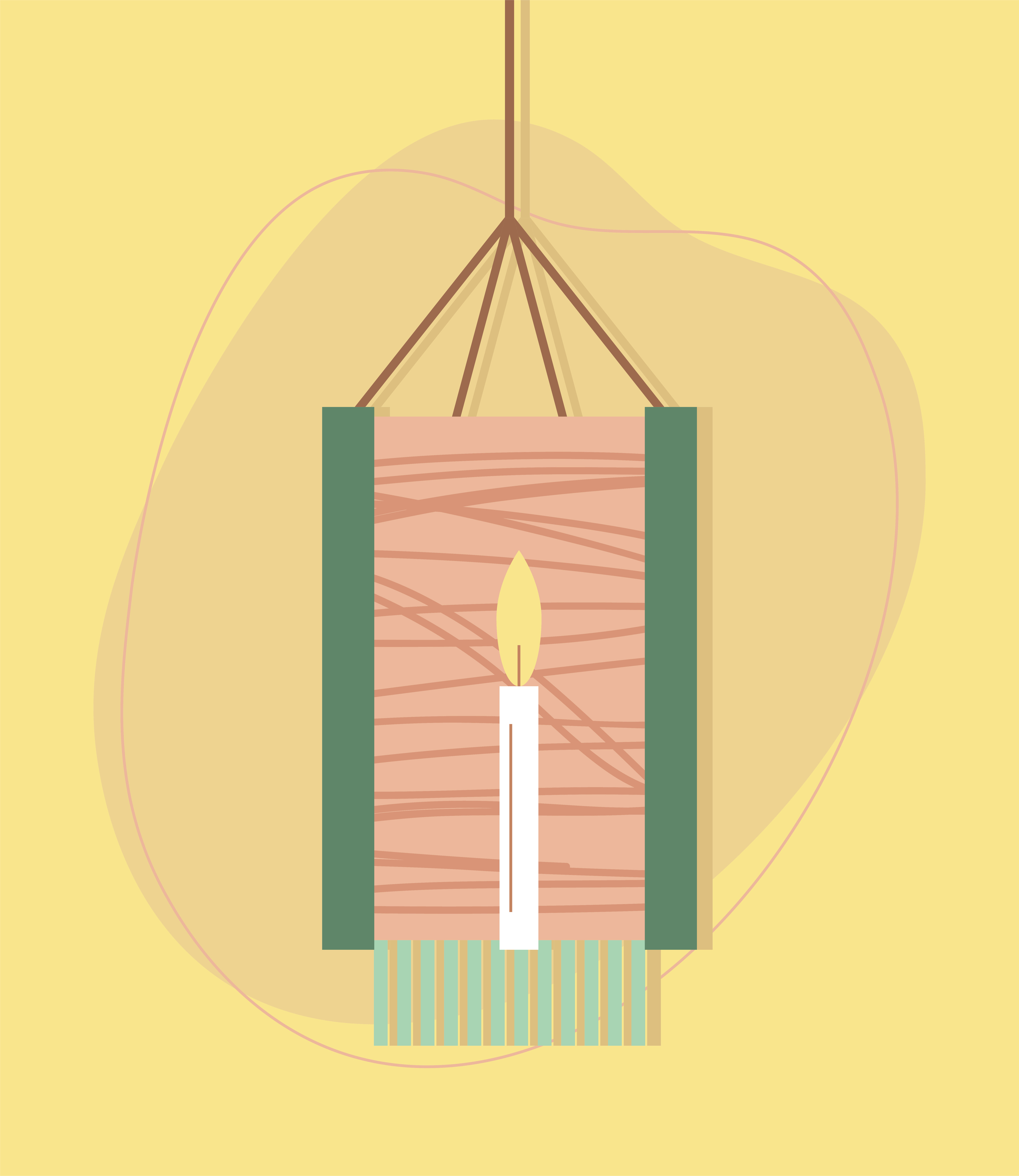 lantern and candle 4203412 Vector Art at Vecteezy