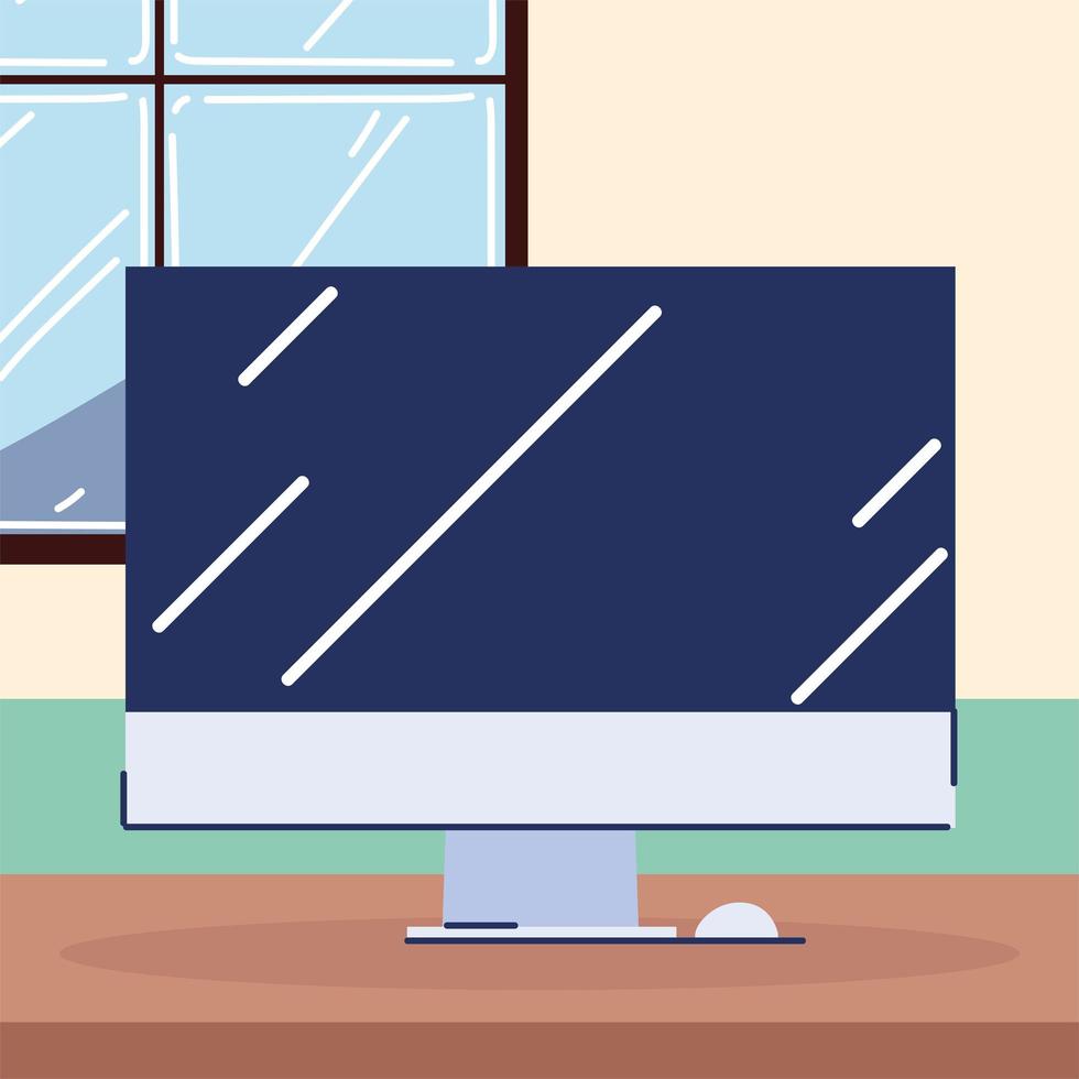 computer monitor appliance vector