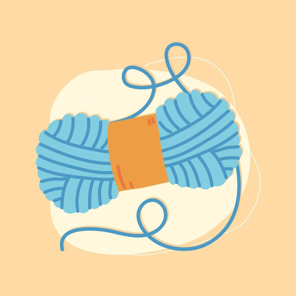 roll wool knit vector