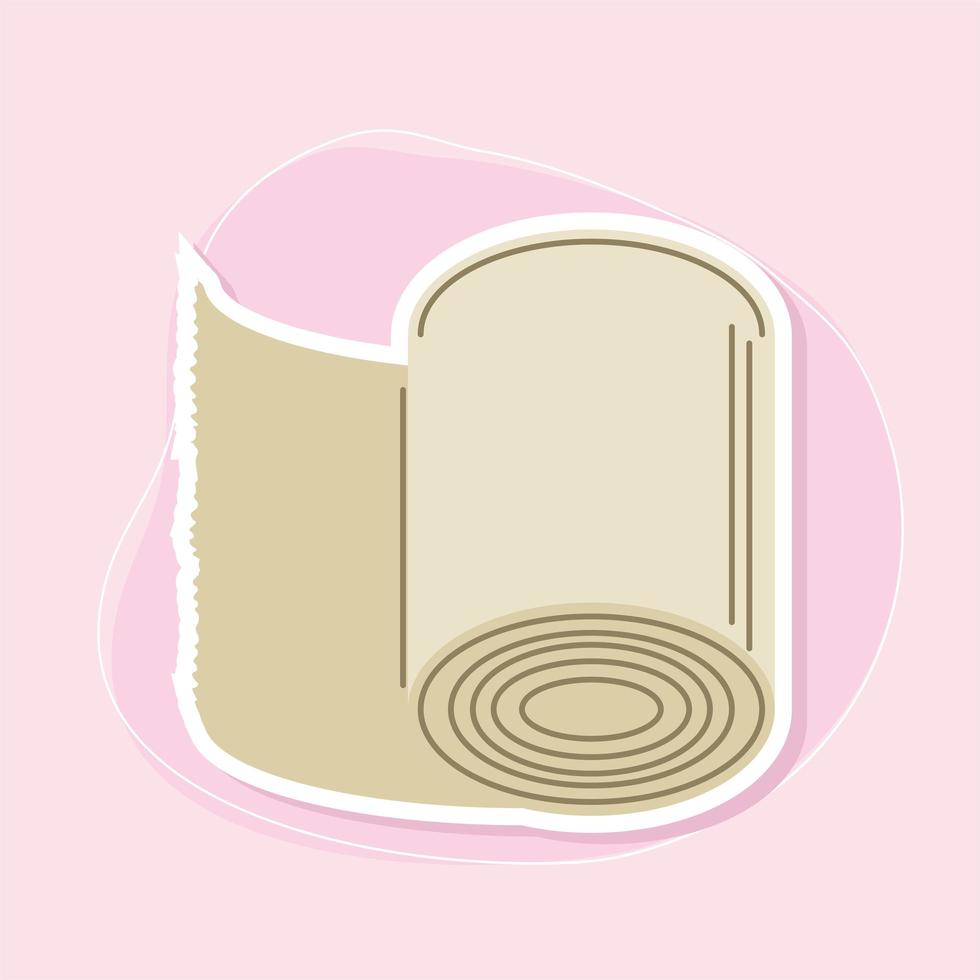 disposable paper roll vector