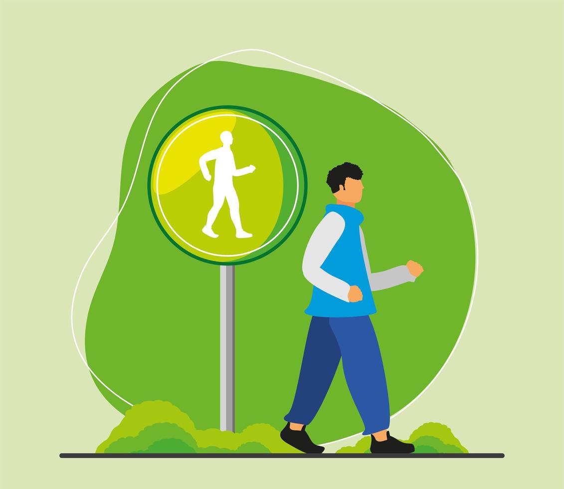 pedestrian walking on the street vector