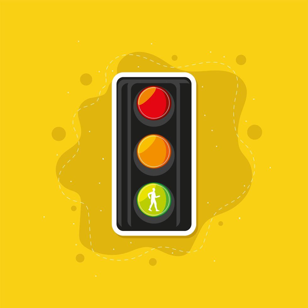traffic light sign vector