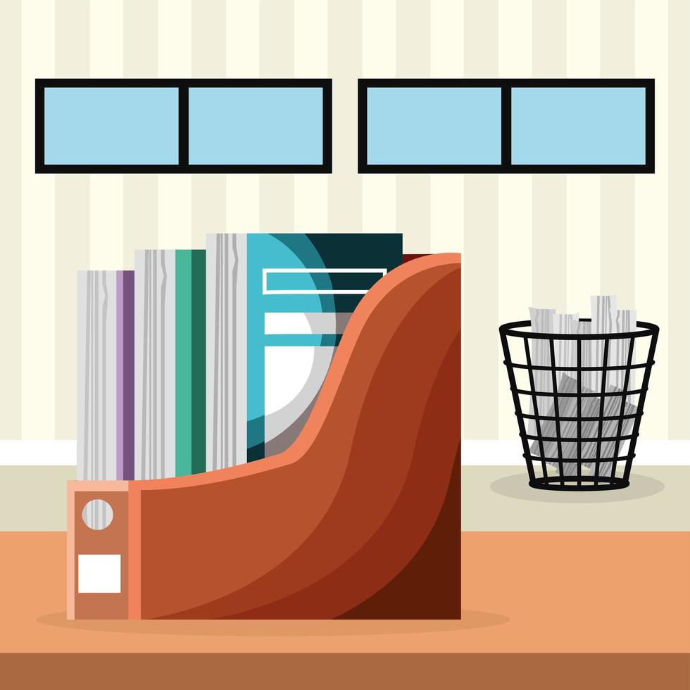paper tray folders vector